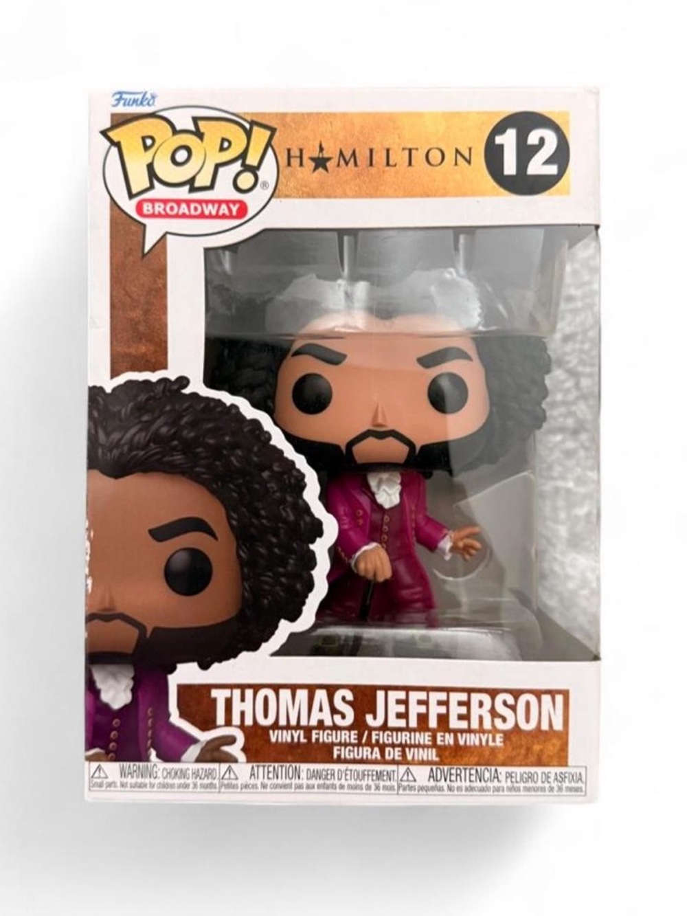 FunkoPop Hamilton Thomas Jefferson Pop! Vinyl Figure - #12